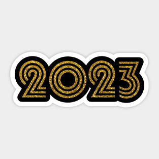 2023 Birth Year Glitter Effect Sticker